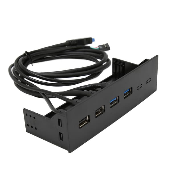 Forbedret USB-hub til pc, frontpanel-hub til pc-kabinet 5,25\" bay, bundkort-stikkabel kompatibelt med SuperSpeed-dataoverførsel