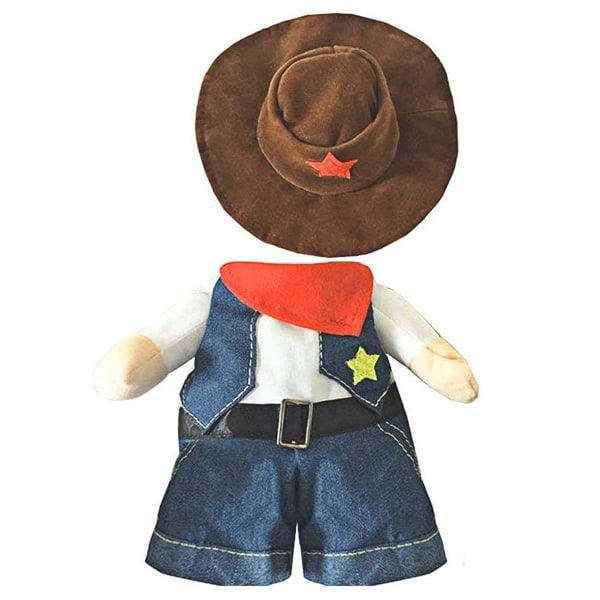 Cowboy hunddräkt med hatt Hundkläder Cowboydräkt med hatt qd bäst