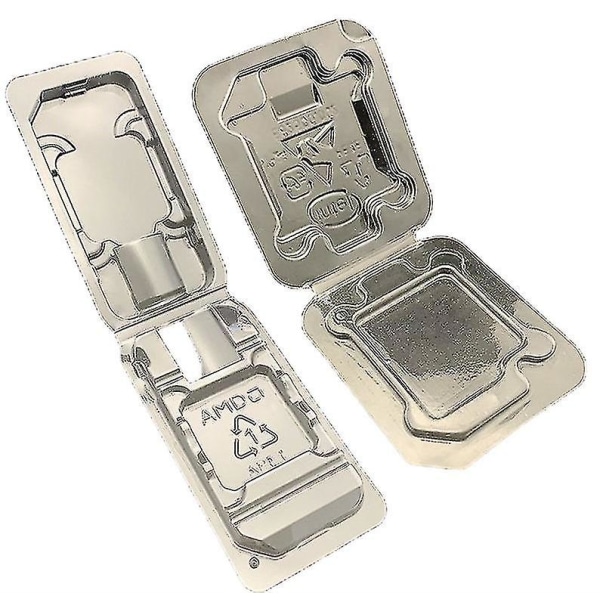 10st Cpu Clamshell Tray Box Amd Case Holder Skydd för Amd Am2 Am3 Fm1 Fm2 Shytmv