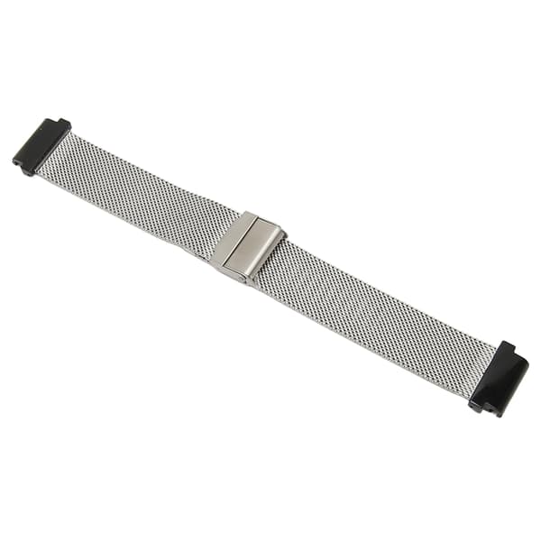 Urrem i rustfrit stålnet til Garmin Fenix 7S 6S 5S, armbånd i rustfrit stålnet med interlock-sikkerhedslås, justerbar længde rem til