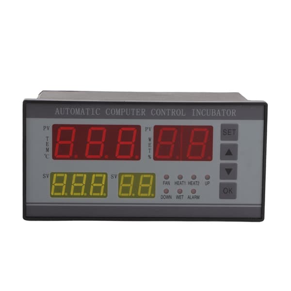 Egginkubator Temperaturkontroller Fullautomatisk Kontrollsystem med Temperatur- og Fuktighetssensor Avansert Digitalt Display for Kylling And