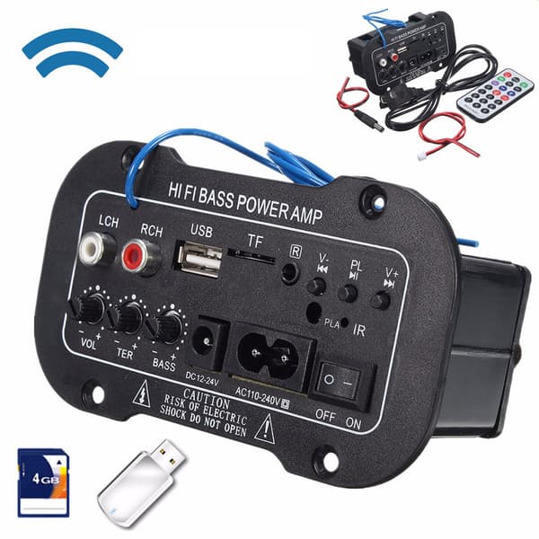 Digital Bluetooth Subwoofer HiFi Bas Effektforstærker Board til Bil, Høj Effekt Stereo Audio AMP med Tabsfri Bluetooth Chip og Super Tung Baslyd
