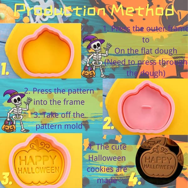 Halloween Cookie Cutter Set - 8 st plastformer