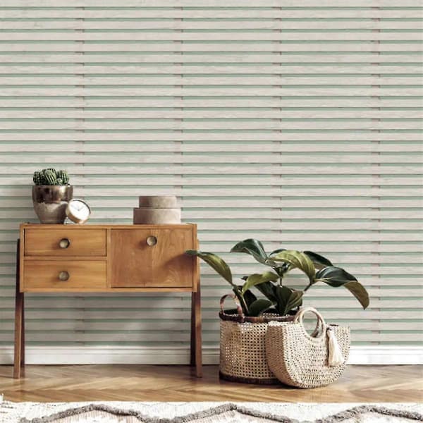 Tapet med trepanel Sage Green