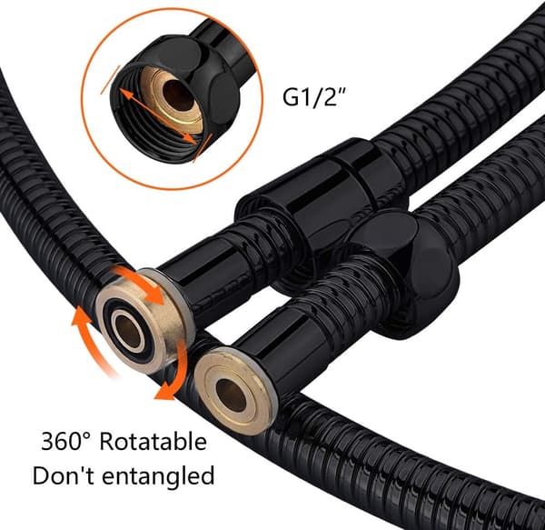 Duschslang, Duschslang, 1,5M, Anti-veck, Stål