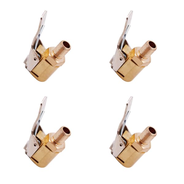4 st 8 mm bil däck uppblåsningsmunstycke bil däckventil adapter mässing I