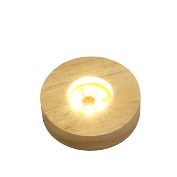 10 * 2cm, (rund, varmt lys), 1 pakke, LED nattlysbunn, USB