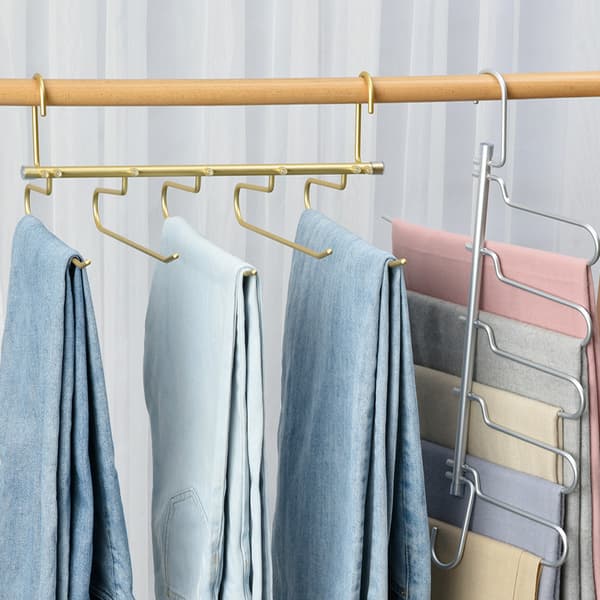 Ny Avtakbar Multifunksjonell Aluminium Pants Stativ Multilag