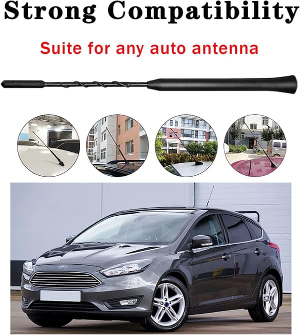 Universal bilantenne for AM/FM bilradio forsterket radiosignal 2