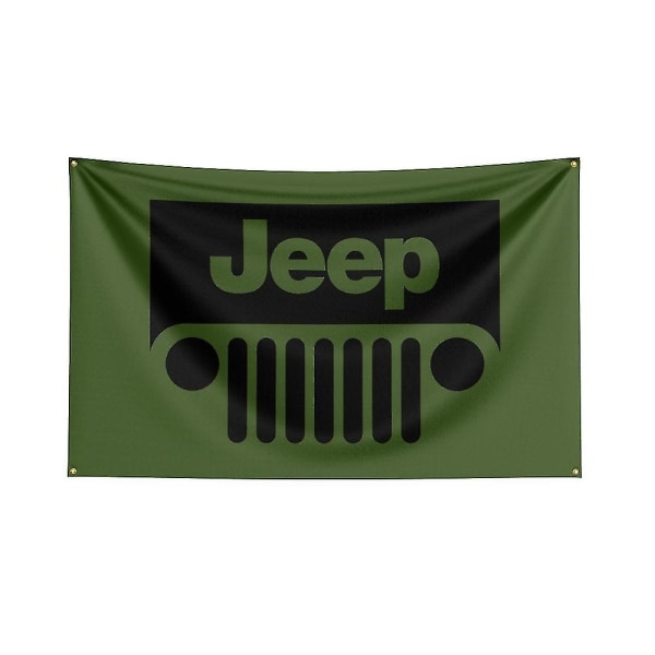 3x5 Ft Jeep Flag Polyester Printed Racing Banner For Car Club -xx J0106 60 x 90cm