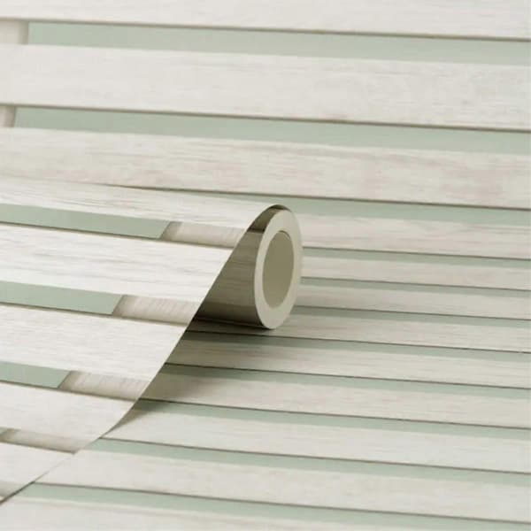 Tapet med trepanel Sage Green