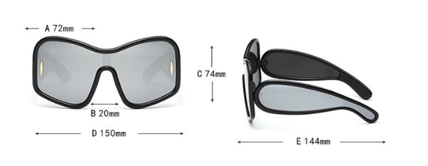 Unisex Full-Frame Briller: Udendørs Cykelsolbriller til Solbeskyttelse