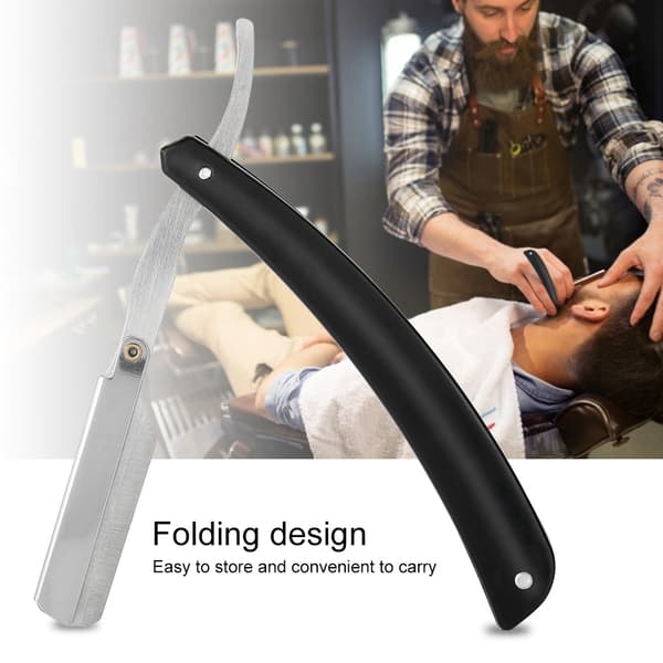 Barber Straight Blade Razor Rustfrit Stål Salon Foldebarbering Hårklippemaskine