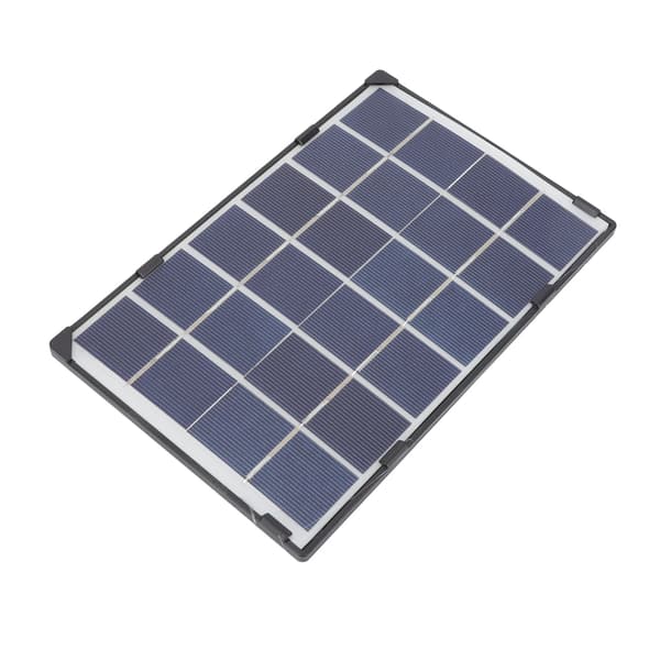 Solcellepanel for utendørs bruk, monokrystallinsk silisium solcellepanel med 6W 5V utgang, vanntett ytelse og slitesterkt solcellepanel for