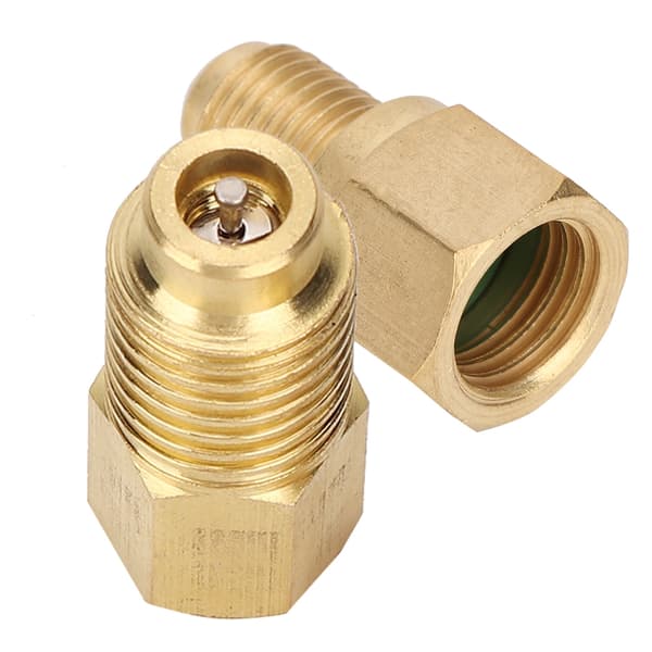 Kølemiddel Tank Adapter Til R12 Til R134a Konvertering, Vakuumpumpe Adapter Messing Kølemiddel Adapter Med Lækagefri O-Ring Forsegling, Universal