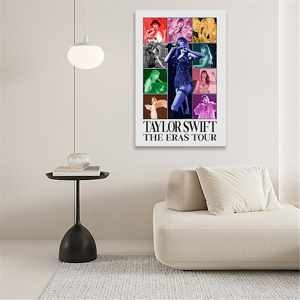 Hemdekor Taylor Swift The Eras Tour Väggkonst World Tour Filmaffisch Oinramad Gåvor 40x60cm