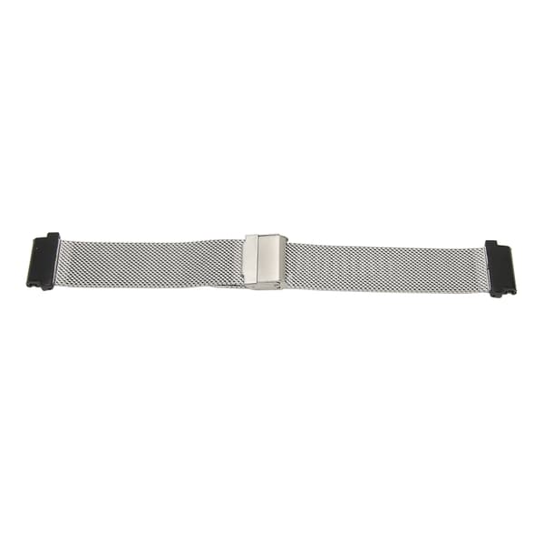 Urrem i rustfrit stålnet til Garmin Fenix 7S 6S 5S, armbånd i rustfrit stålnet med interlock-sikkerhedslås, justerbar længde rem til
