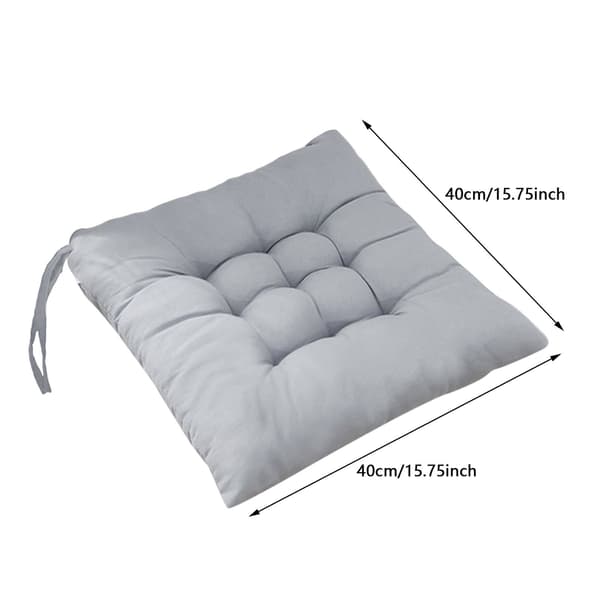 Firkantet puter for utendørs stoler, polyesterfiberfyll, memory foam-sittepute, slitesterkt stoff med tuftet design, værbestandig