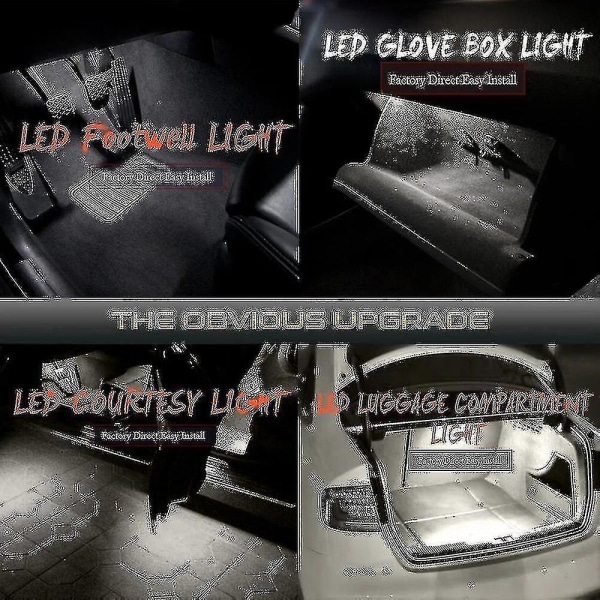 LED Footwell Light Bagageutrymme Handskfack Lampa För Skoda Octavia 1Z 5E Fabia Superb Rapid Yeti Kamiq Scala Citigo Roomste RGB kit 2