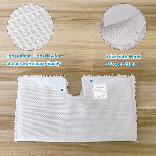 (6 stk.) Udskiftningsklude til husholdningsbrug i mikrofiber til Shark