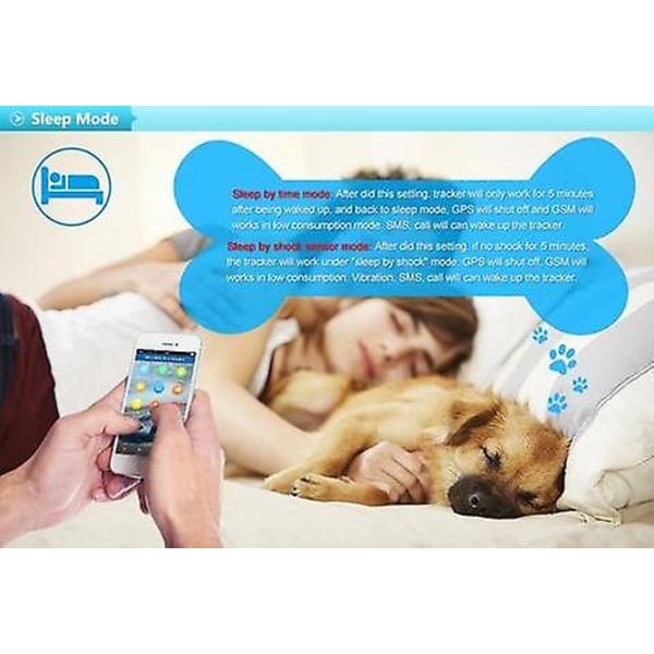 Pet Gps Tracker - Bästa hund- och kattspårningshalsband Smart Chip Device  qd bäst Black d22d | Black | Fyndiq