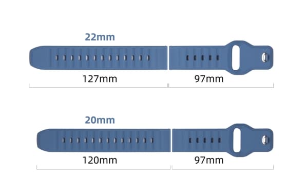 22 mm prikmønstret udskiftningsrem til Samsung Watch5