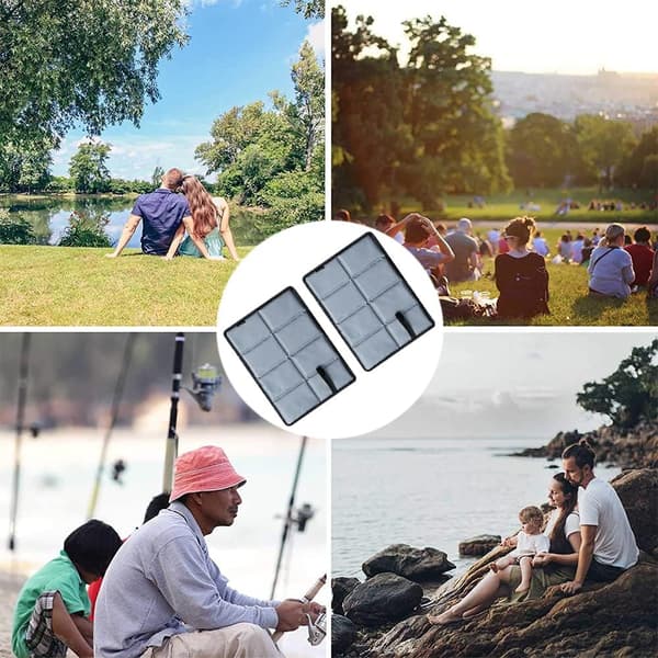2 stk. Sammenklappelig Siddemåtte, Vandtæt Sammenklappelig Skummåtte, Camping Sammenklappelig