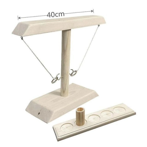 Ringkastningsspel för barn Vuxna Hemfest Drickspel Snabbt handhållet White 40cm