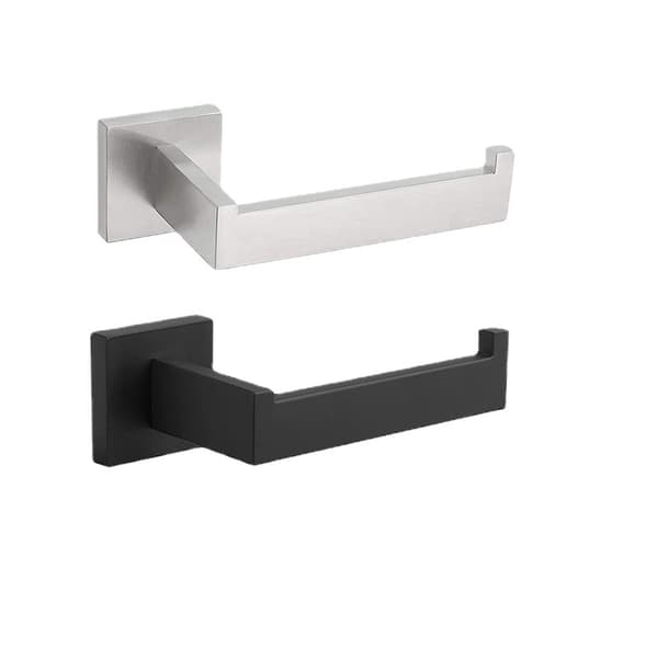 Sort toiletpapirholder, rustfrit stål rulleholder, toiletpapir