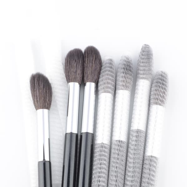 Ekspanderbare nettinghylser for sminkekoster, gjenbrukbart ekspanderbart nettingsdeksel holder kostene rene, elastisk nettingsdeksel for hygienisk beskyttelse, Keep
