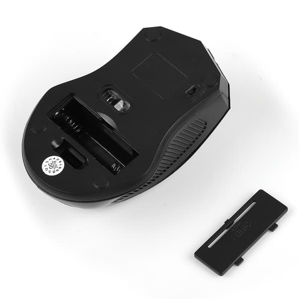 Ergonomisk trådlös spelmus, justerbar DPI, högprecisionsspårning, Plug & Play för problemfri installation, över 10 meters räckvidd