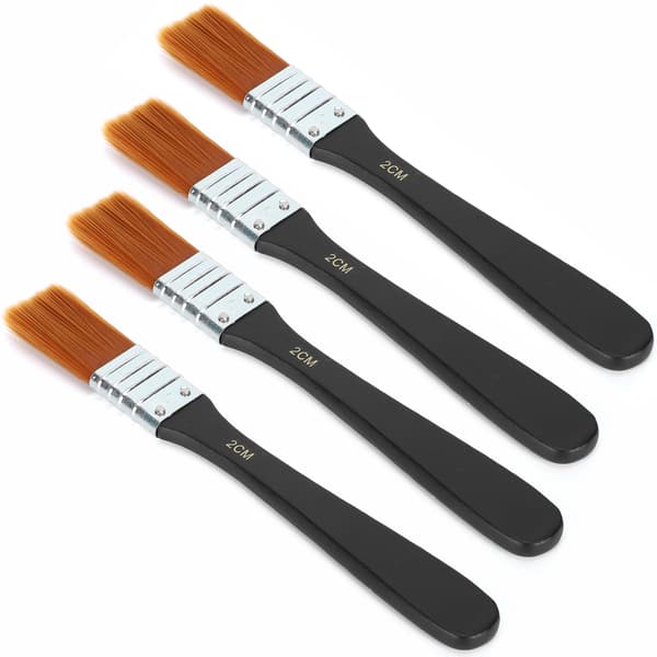 Detaljbørste for akryl- og oljemaling, god elastisitet i nylonhår med lett kontrollerbare penselstrøk, solid trehåndtak med lett design