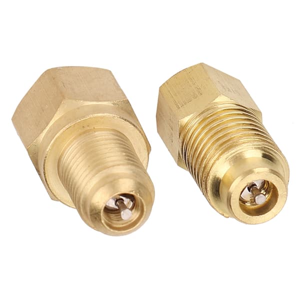 Kølemiddel Tank Adapter Til R12 Til R134a Konvertering, Vakuumpumpe Adapter Messing Kølemiddel Adapter Med Lækagefri O-Ring Forsegling, Universal