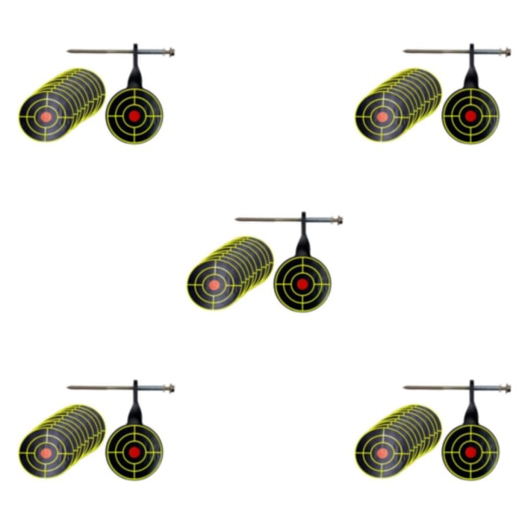 1/2/3/5 Metal Practice Target 5mm Tree Standing Target Rotary 5Set