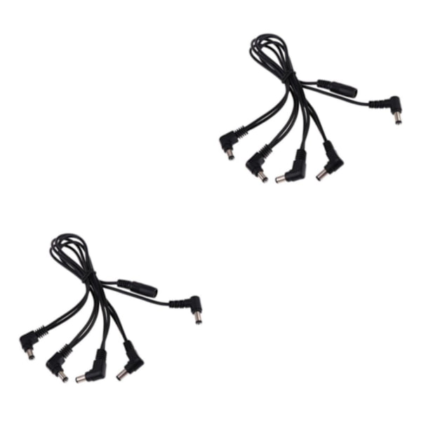 1/2/5 Elgitarr Effektpedaler Adapter 9V 1A Power 5 Way 2Set