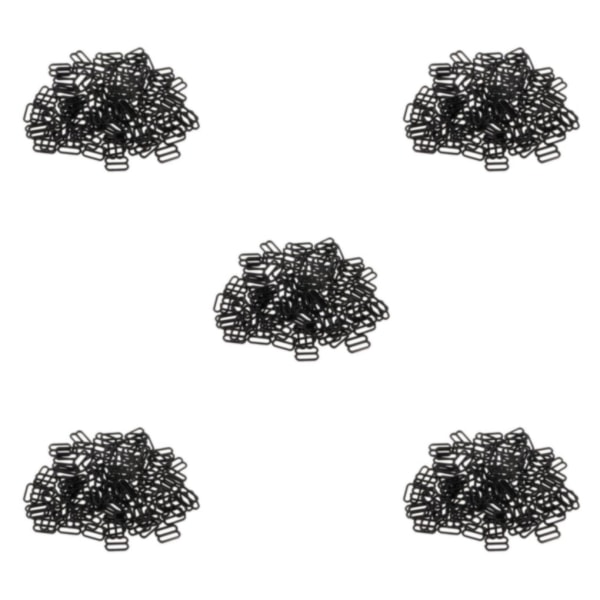 1/2/3/5 100 st Nylon BH-rem Spännen Sliders Krokar 8 Underkläder 12mm 5Set