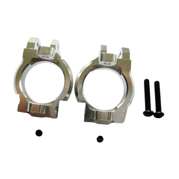 1/2/3/5 2pack/lot Aluminium främre C-nav hjulblock för axial Silver 2Set