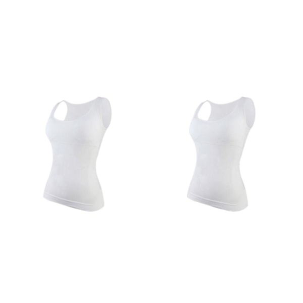 1/2/3 Damväst Fitness Bröststöd Toppar Andas White M 2PCS
