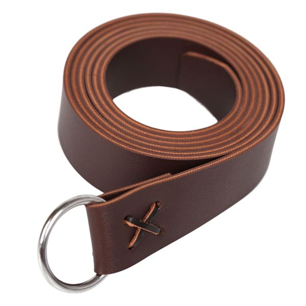 1/2/5 Läder Medieval För Viking Bälte Midjeband Fotorekvisita Coffee Length: 190cm 1Set