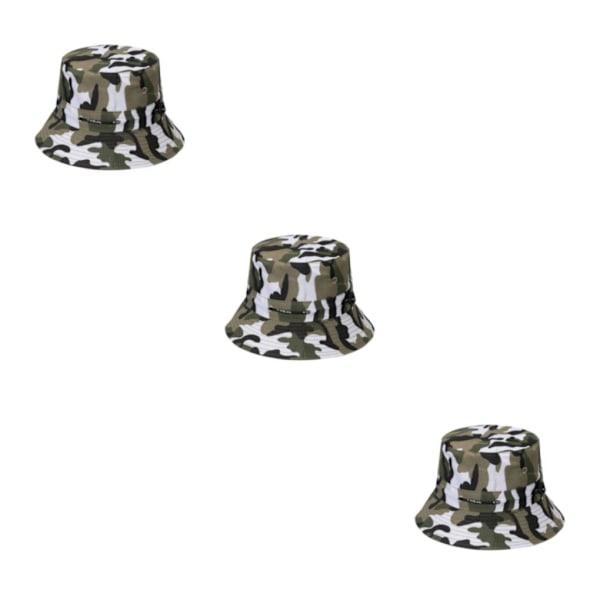 1/2/3/5 Bekväm och andningsbar fiskarehatt för sol disruptive pattern2 58cm 3PCS