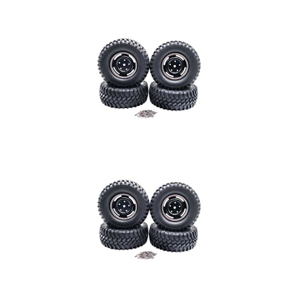 1/2/3/5 4-håls 100MM simuleringsdäck för ECX 1/12 Rc RGT136100 black 2Set