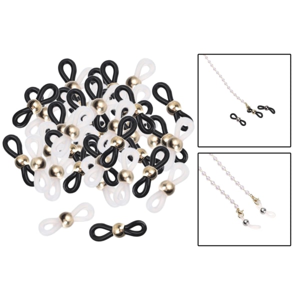 1/2/3/5 50 st Glasögon Glasögon Kedjeremshållare Loop Ends Type A 50 Pcs 1Set