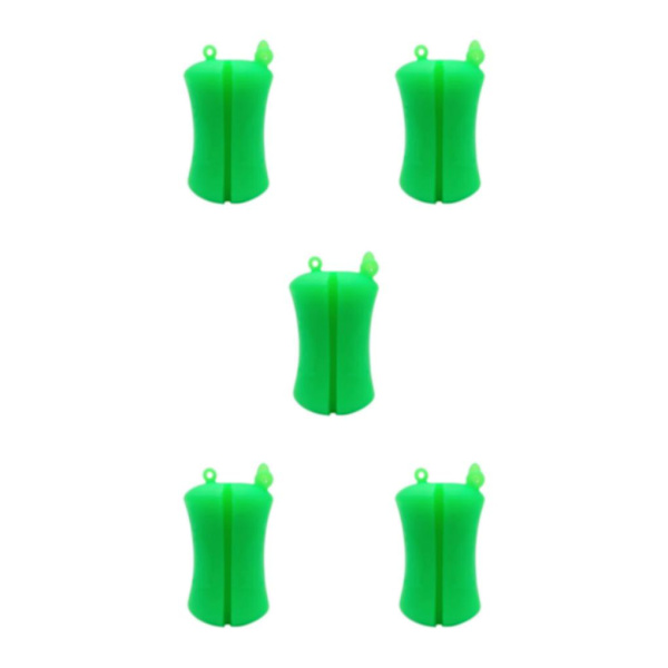 1/2/3/5 Bärbar fiskespö Fast boll Slitstark Slitstark Dark Green 6 x 3.8cm 5Set