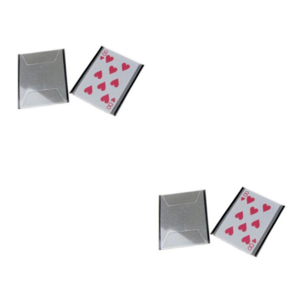 2/3 Nytt plastkortshylsa Byt illusionsknep 2Set