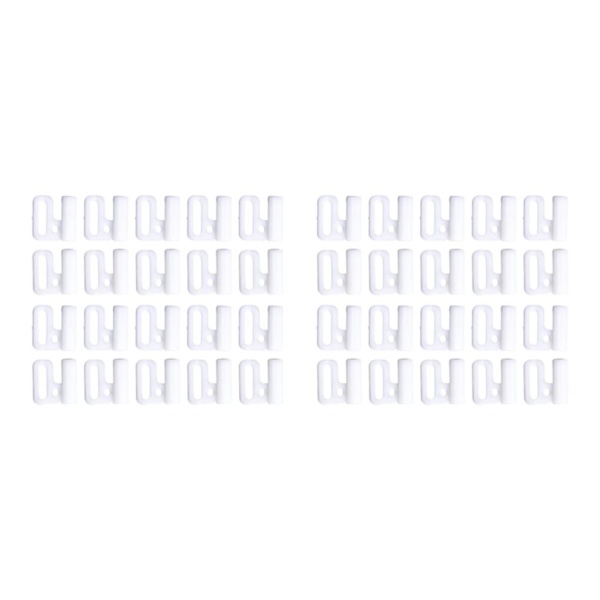 1/2/3/5 Plast BH Strap Juster Spänne Vackert utförande white 14mm 2Set