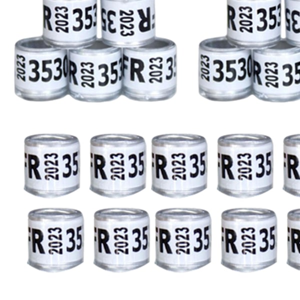 1/2/3/5 100st 8mm 2023 För duvring för de flesta vuxna fåglar White France 100 pcs 1 Pc