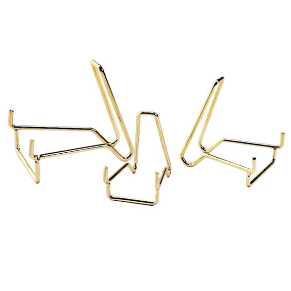 1/2/3 Iron Ores Stone Display Stand Desktop Rock Holder Base Golden M 1Set