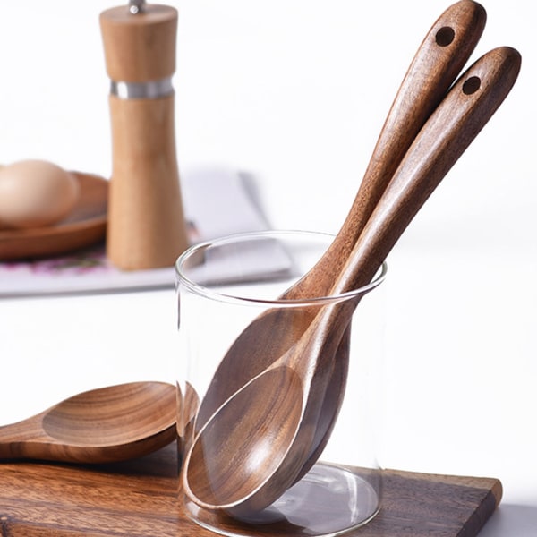 1/2/3/5 Brun MultipurposeTrä köksredskap Set för unisex Spatula 1Set