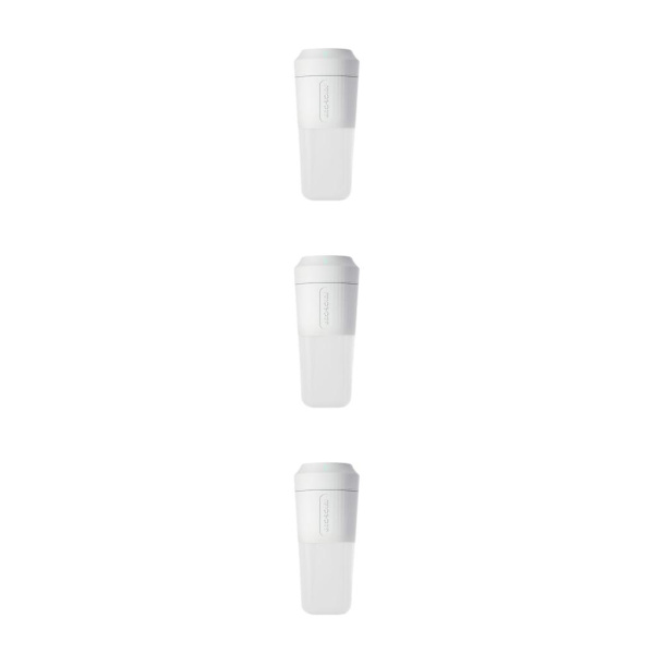 1/3 400ml Bärbar Mini Juicer USB Uppladdningsbar Blender Mixer White 9x20cm 3Set