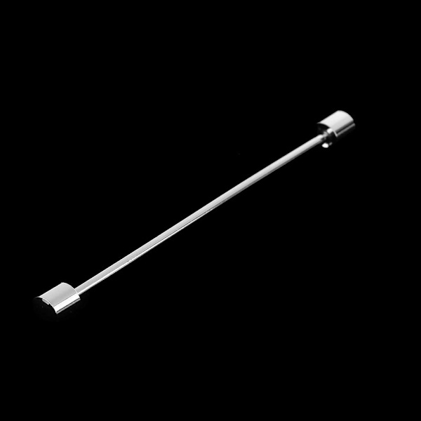 1/2/3/5 Herr Gift Cylinder Skjorta Krage Clip Bar Pin Clip Tie Silver 1Set